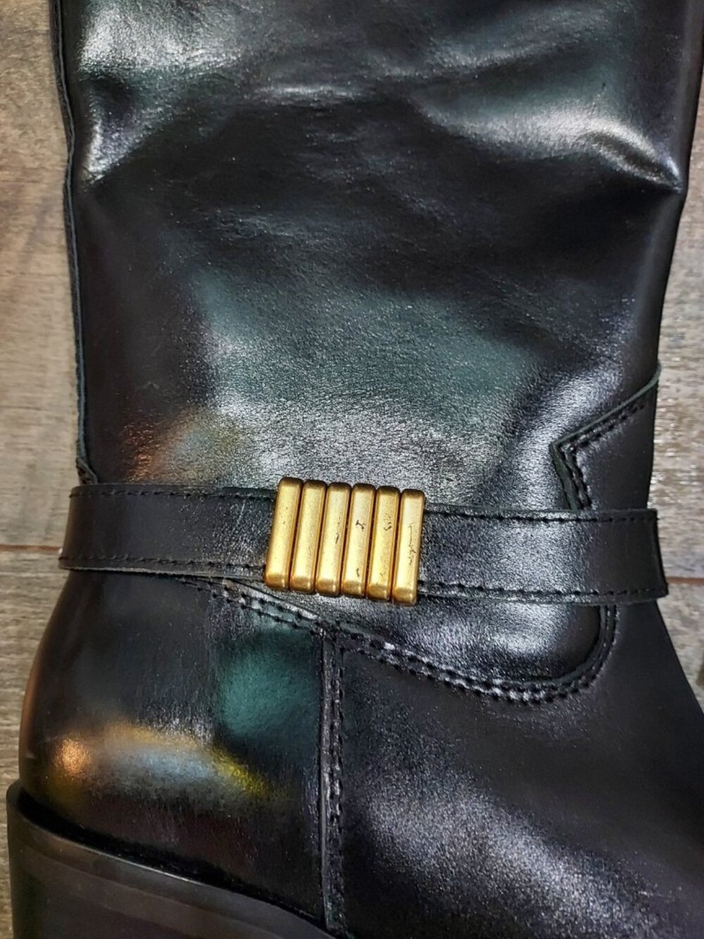 Vince Camuto Melise Extra Wide Calf Black Leather Knee High Boots Size 6.5 W NWT - Picture 9 of 9